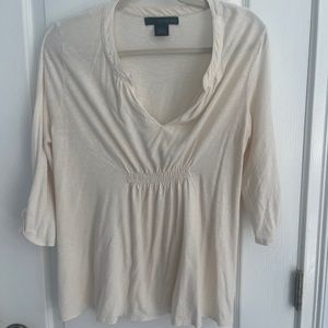 Baby Doll Style Cotton Tunic Top by Calvin Klein Jeans-Lg